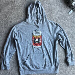 Simpsons Duff Beer Hoodie W/ Built in Koozie